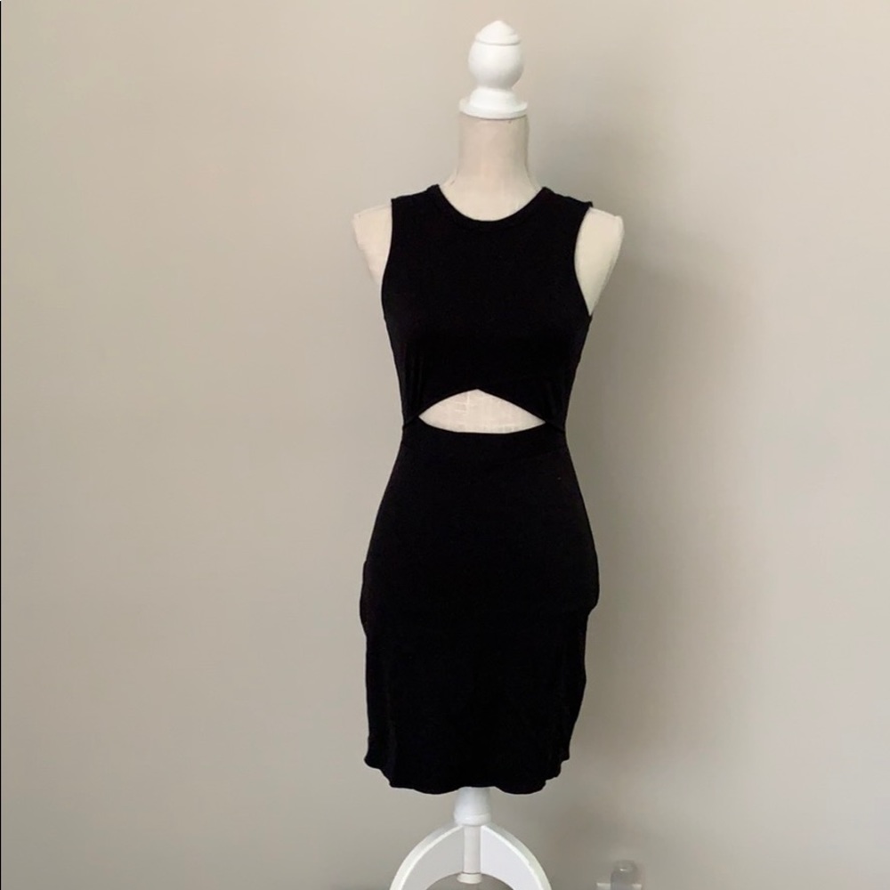 Express black cutout dress